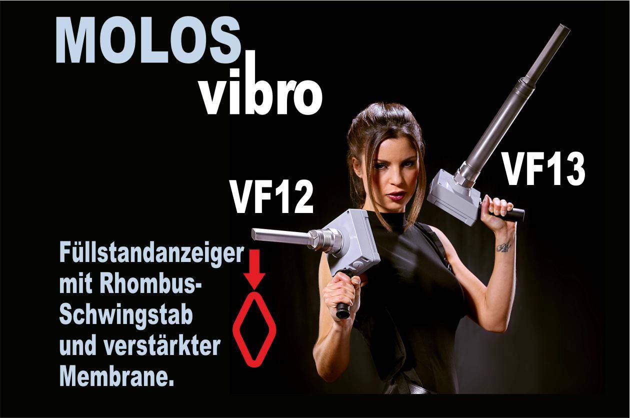 MOLOS-vibro für alle Schüttgüter Schwingstab-Füllstandanzeiger jetzt auch für gasexplosionsgefährdete Bereiche