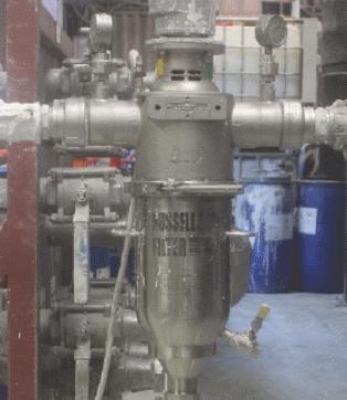 Selbstreinigender Filter für die Filtration von hochviskosen Automatik Russell Eco Filter® ersetzt statische Filter