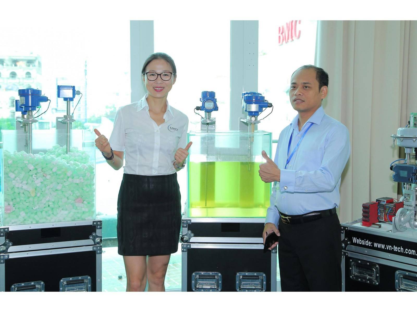 Füllstandsmesstechnik entlang des Mekong Seminar mit 50 Kunden nahe Ho Chi Minh City