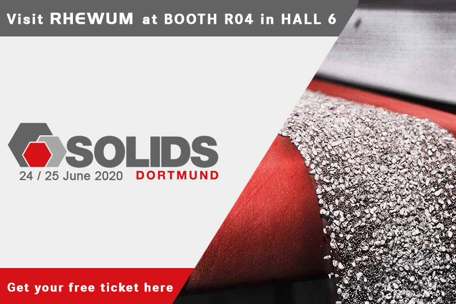 Besuchen Sie RHEWUM auf der SOLIDS in Dortmund 