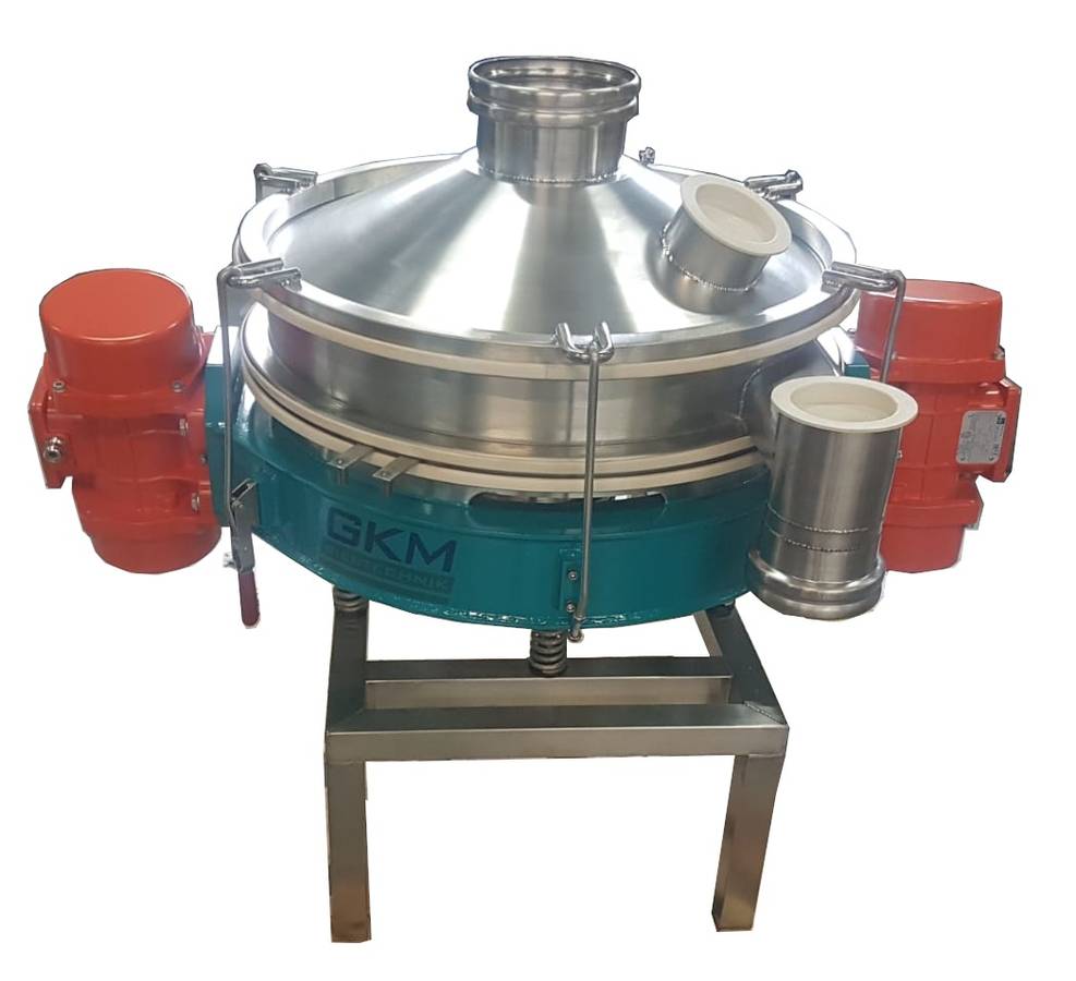 GKM erweitert die Baureihe der Vibrations-Kontrollsiebmaschine KTS-VS2 Perfekte Lösung für geringe Aufgabemengen und kleine Chargen