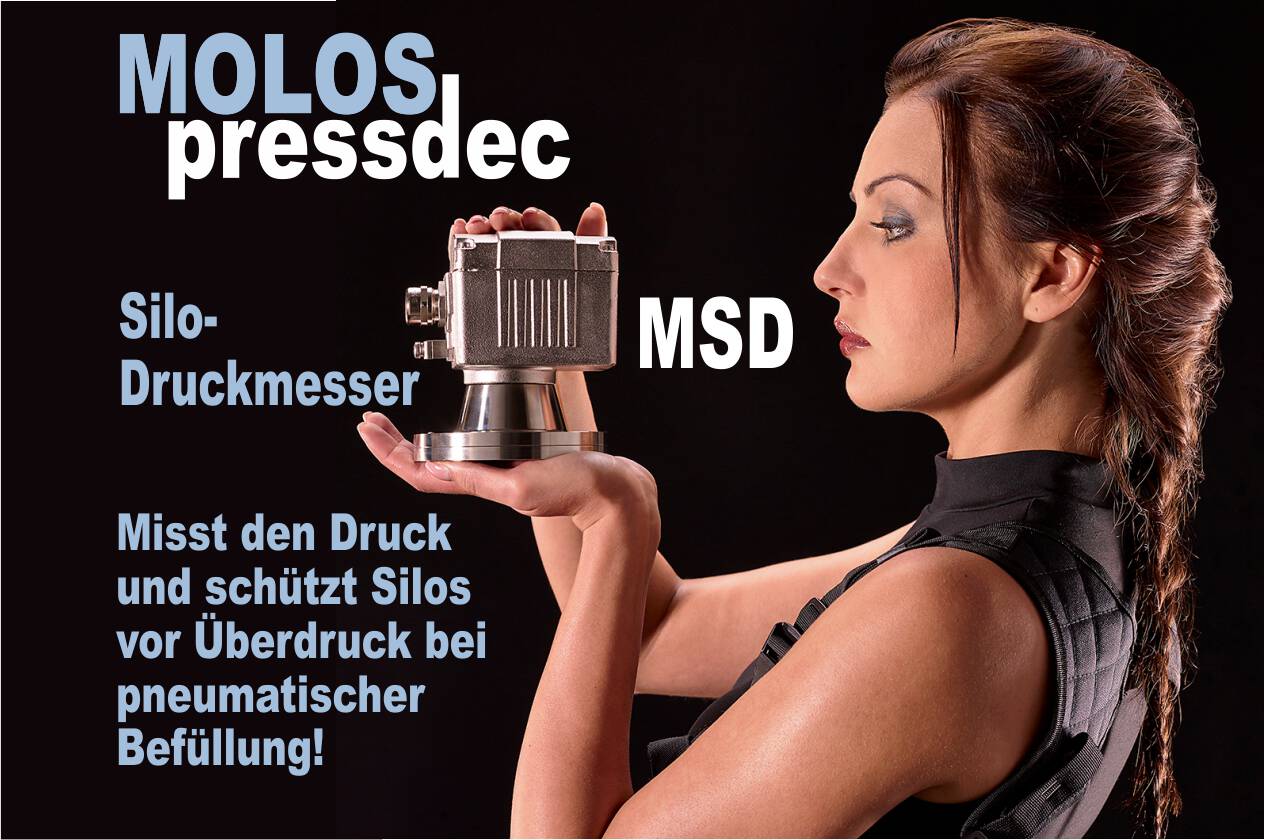 MSD Überdruckmelder von MOLLET Zuverlässiger Schutz vor Überfüllung des Silos